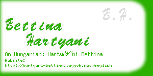 bettina hartyani business card